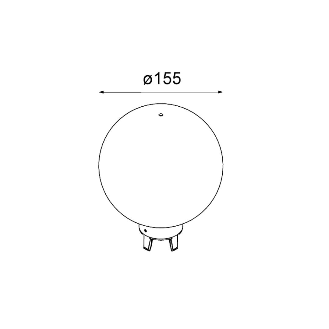Modular - Placebo glas ball up (Ø155mm) wit mat