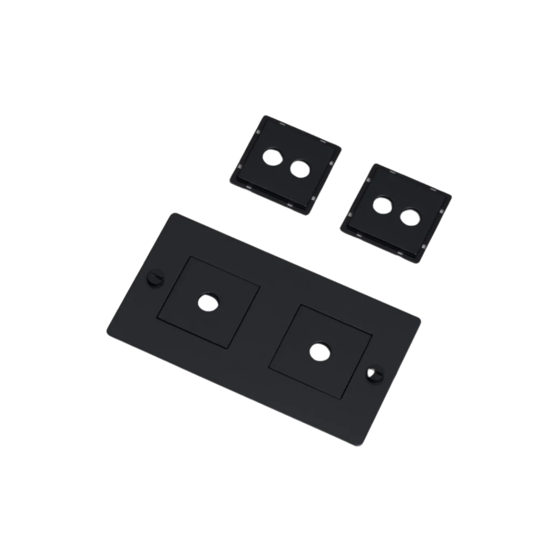 Buster and Punch - 2G WALL PLATE / MET VULLINGEN / HORIZONTAAL