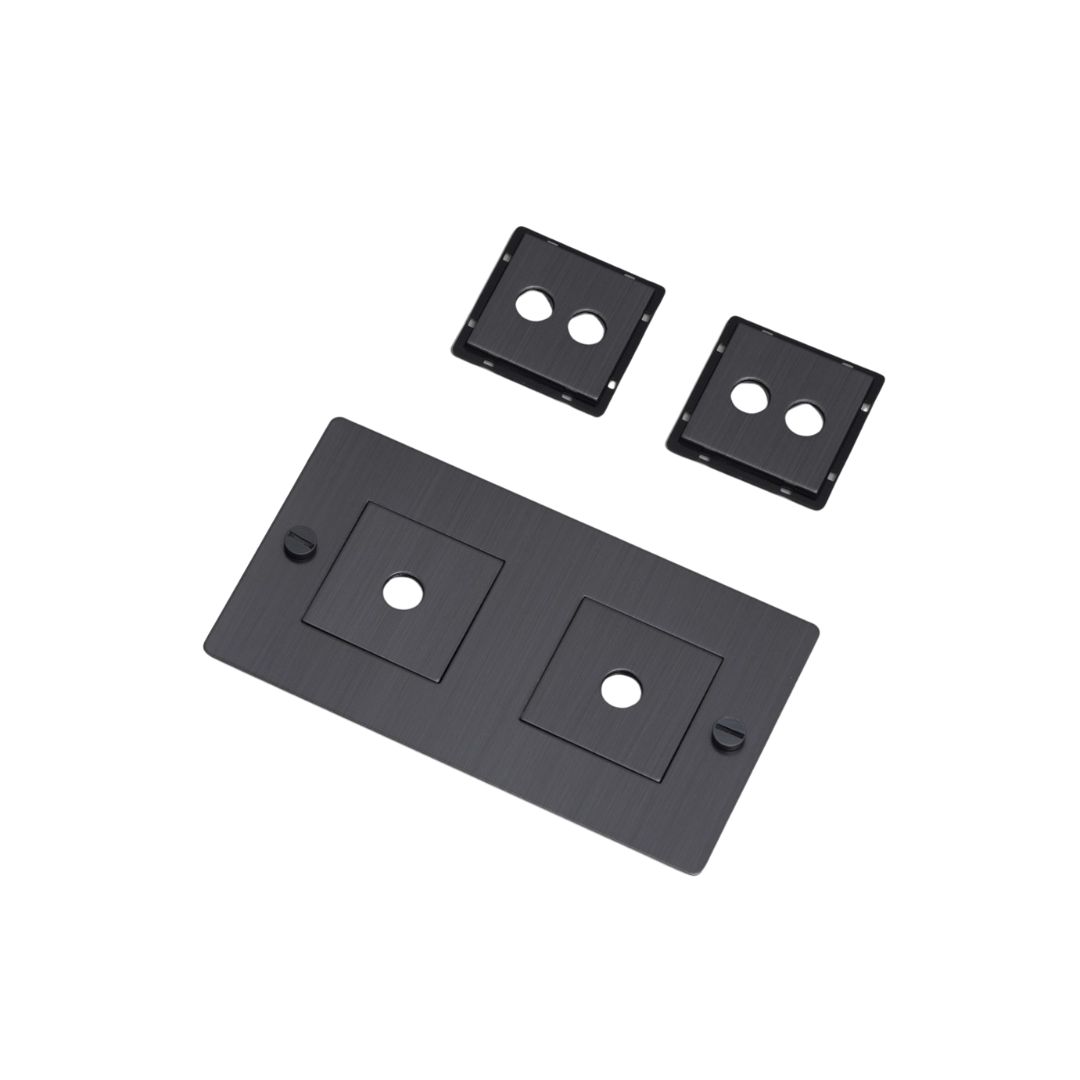 Buster and Punch - 2G WALL PLATE / MET VULLINGEN / HORIZONTAAL