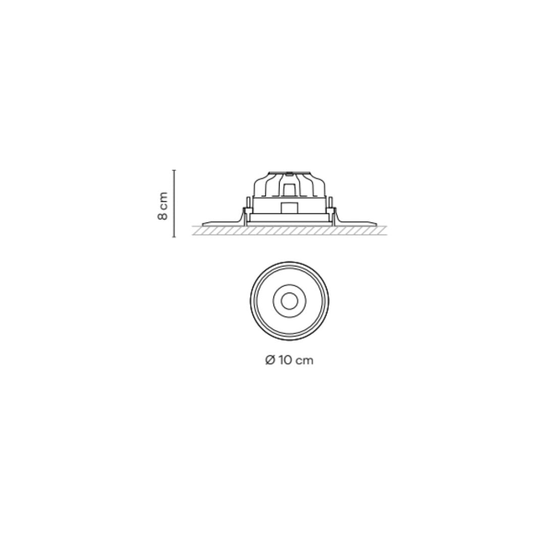 Vibia - Circle 3333 ø10 cm Trimless Medium Spot