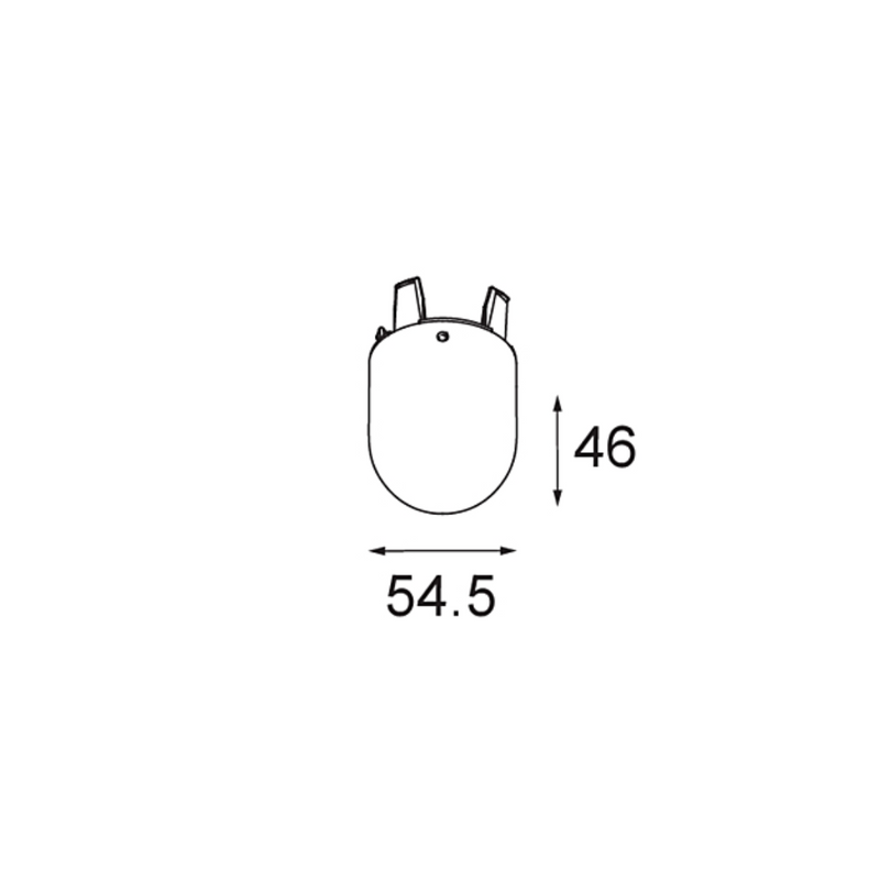 Modular - Placebo glass tube down (46mm) wit mat