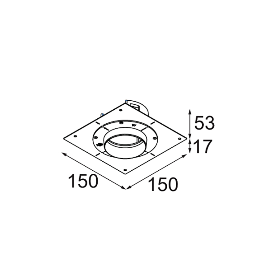 Modular - Concrete kit 150x150 - Ø70