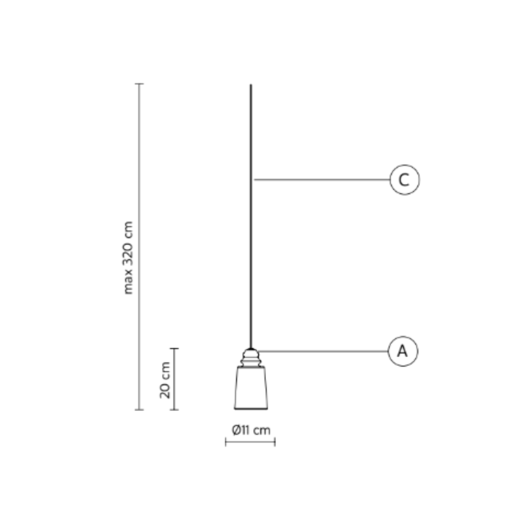 Karman - Alibaglass Ø11 Hanglamp