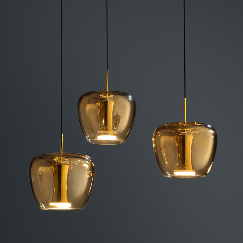 Quasar - Apple Mood Klein Goud Hanglamp