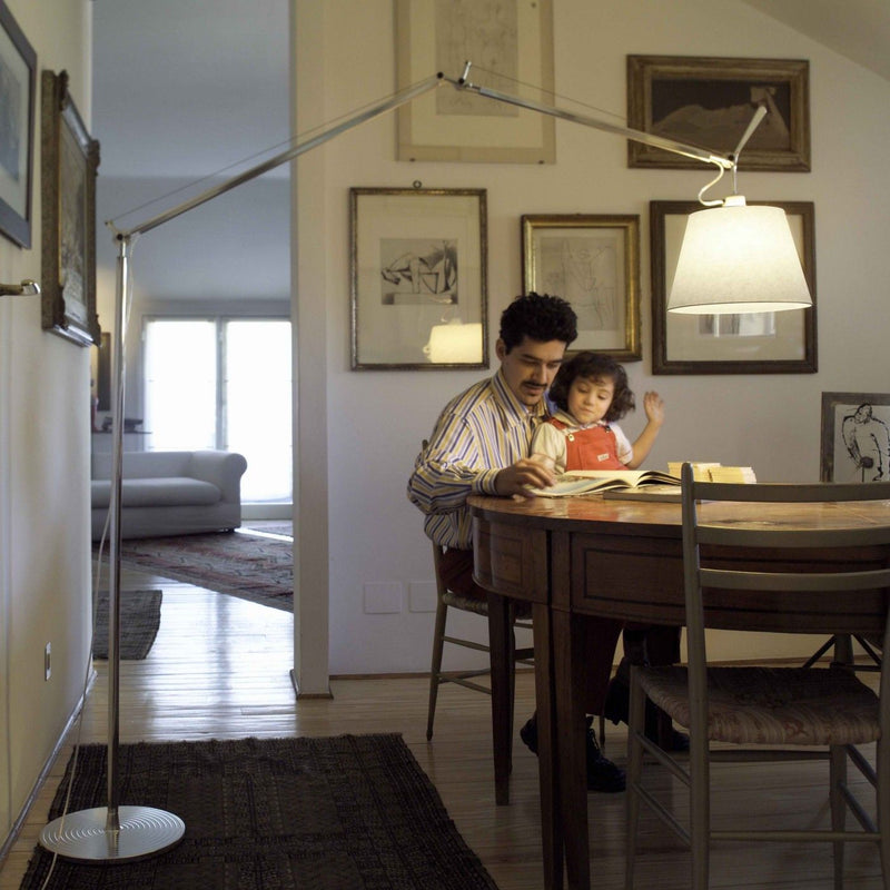 Artemide - Tolomeo Mega 32cm met dimmer vloerlamp perkament - KOOT