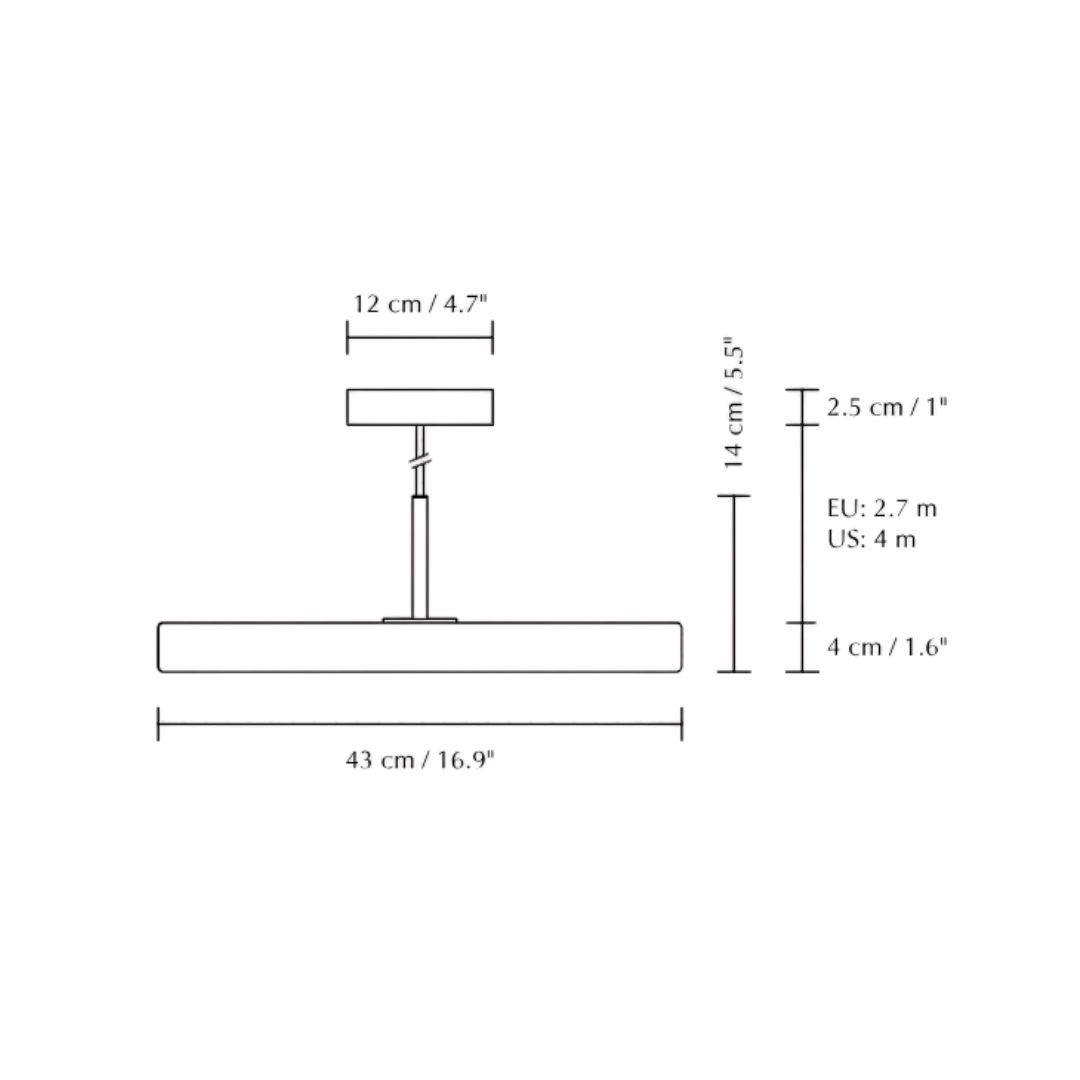Umage - Asteria Plus Medium Staal bovenkant Hanglamp