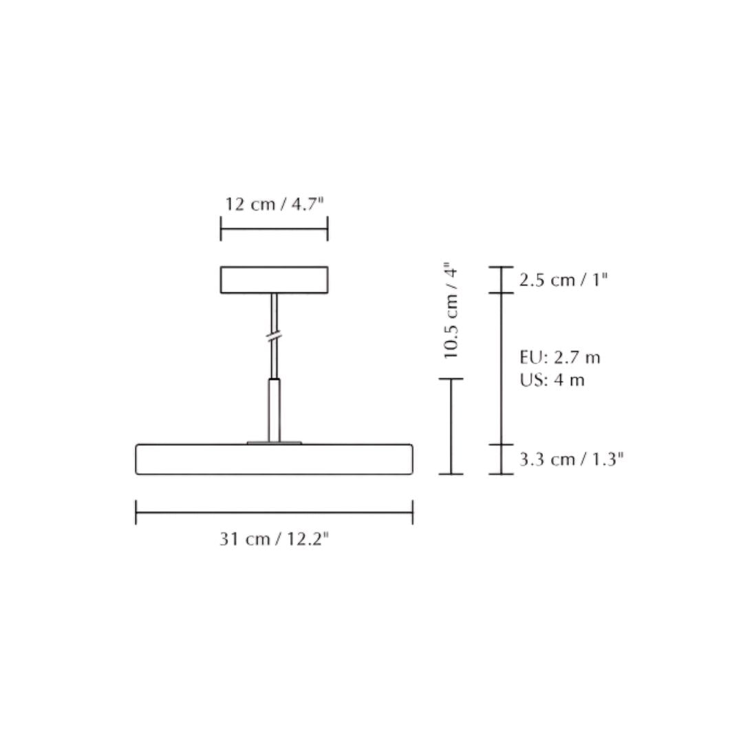 Umage - Asteria Plus Mini Messing bovenkant Hanglamp