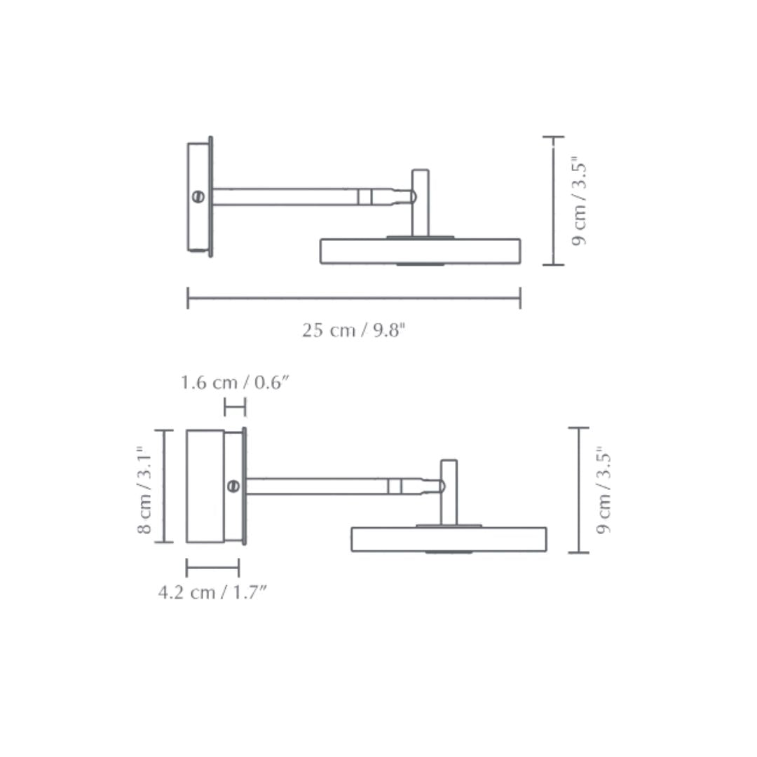Umage - Asteria Kort Niet bekabeld Wandlamp