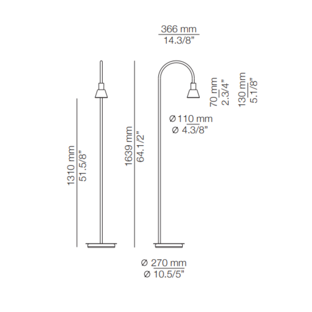 Estiluz - Belt 4148G Vloerlamp 2700k