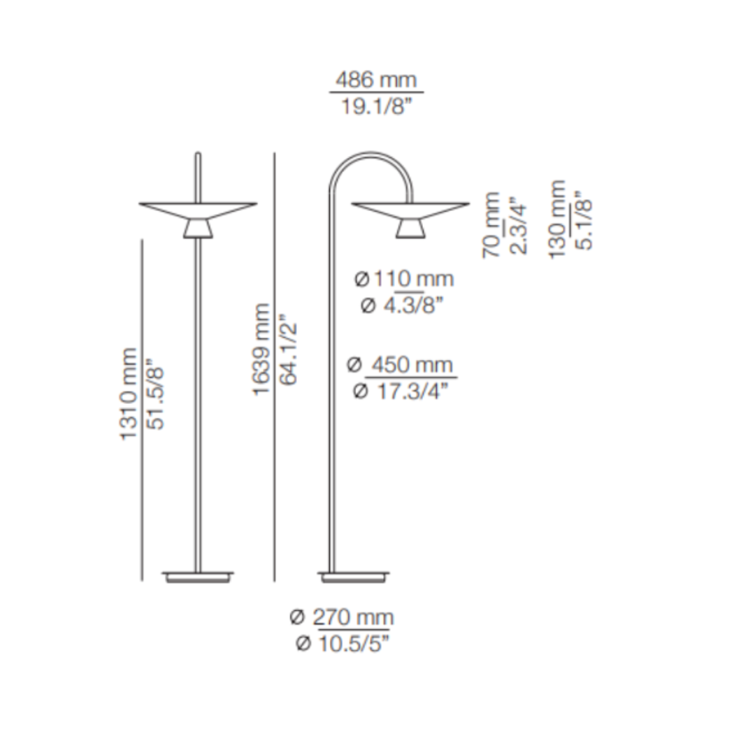 Estiluz - Belt 4149LG Vloerlamp 2700k