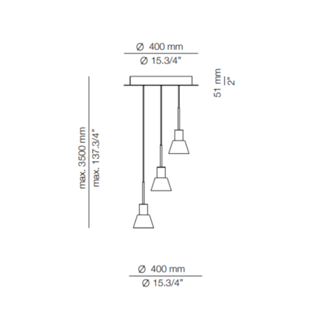 Estiluz - Belt R40S3G Hanglamp