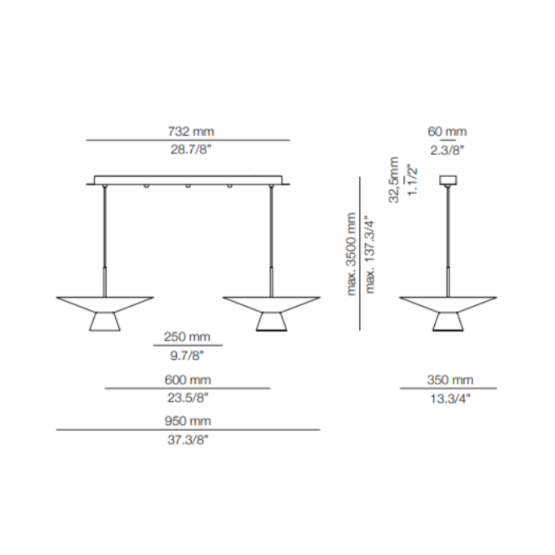Estiluz - Belt L73S2MG Hanglamp