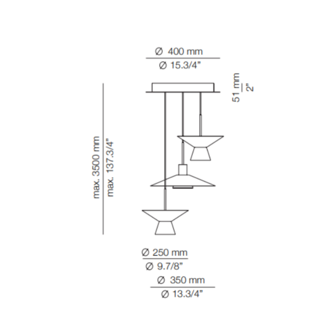 Estiluz - Belt R40S2SG1MG Hanglamp
