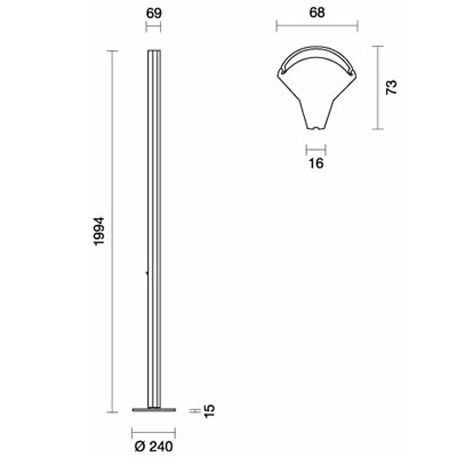 Belux - Ypsilon Vloerlamp - KOOT