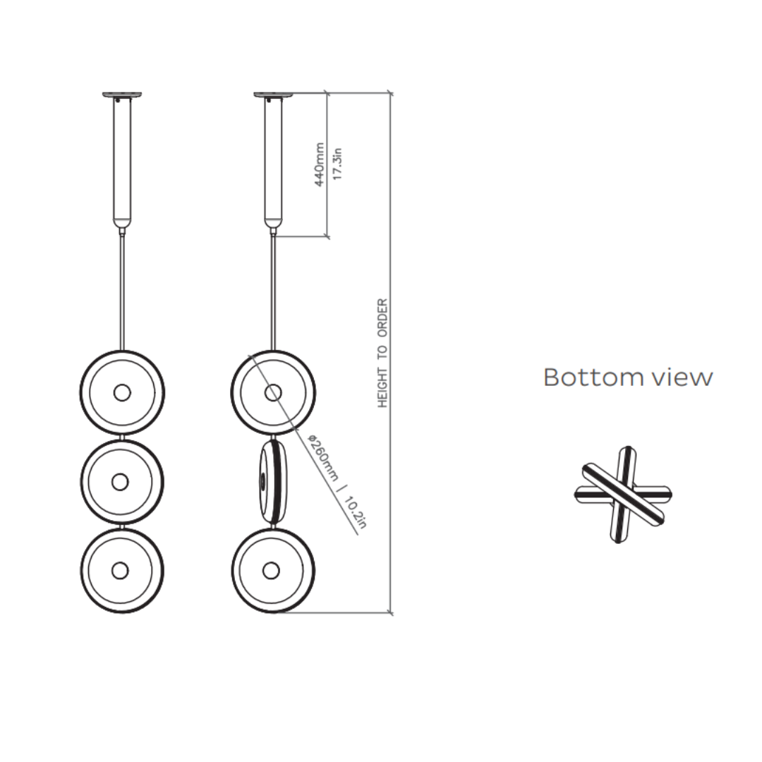 Bert Frank - Beran 3 Klein Hanglamp