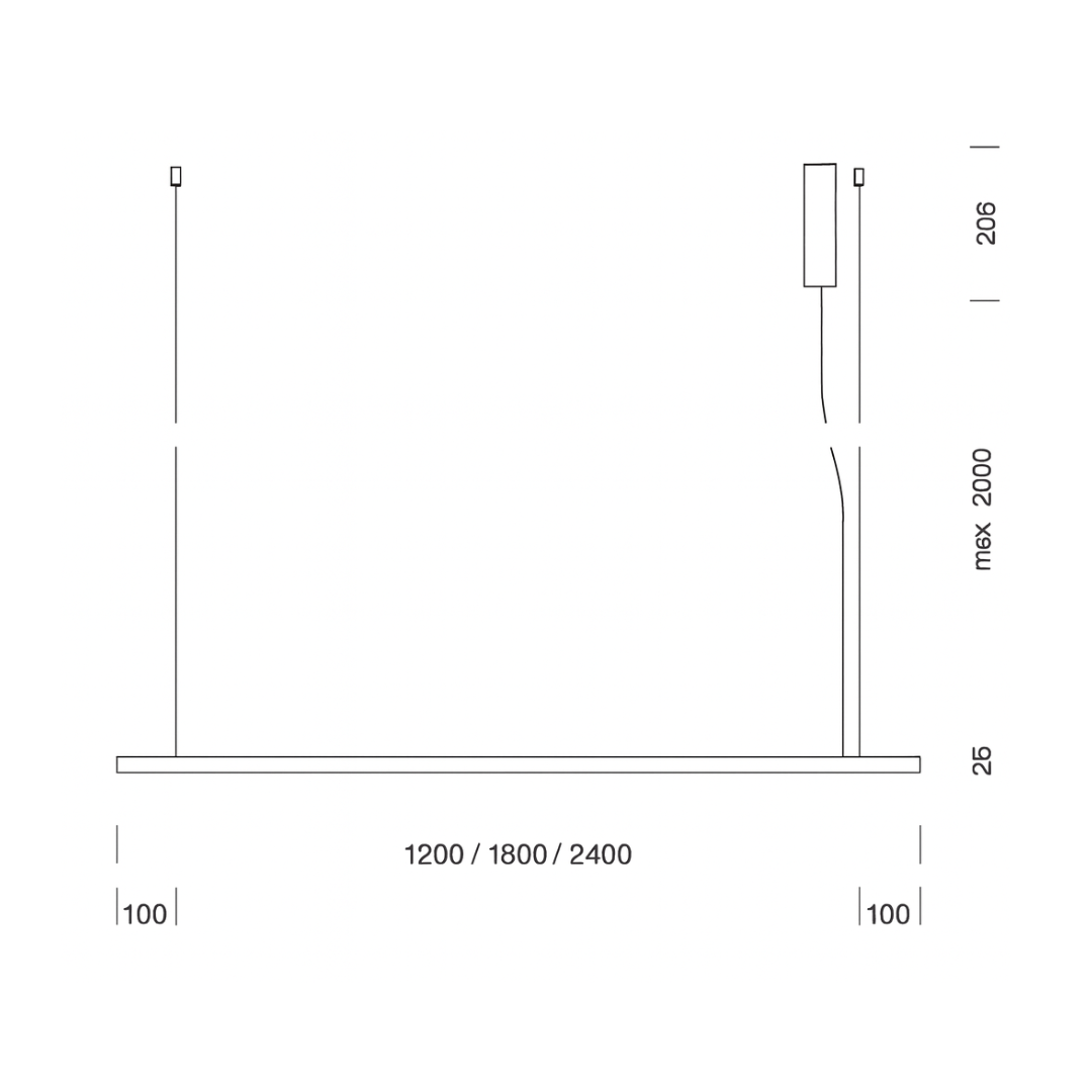 TossB - Boomer line 2400 Hanglamp