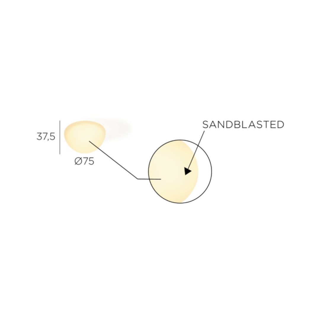 Trizo21 - Boulo C Betonnen plafond Mat Plafondlamp