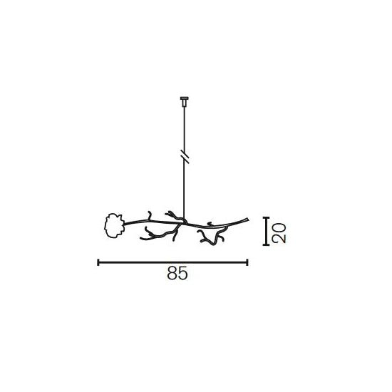 Brand van Egmond - La Vie En Rose Enkele Decoratieve Roos Hanglamp - KOOT