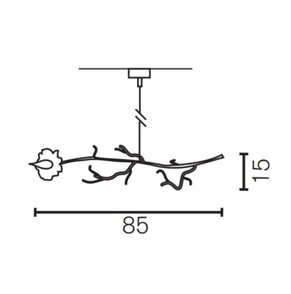 Brand van Egmond - La Vie En Rose Enkele Lichte Roos Hanglamp - KOOT