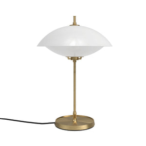 Fritz Hansen - Clam Opaal/Messing Tafellamp