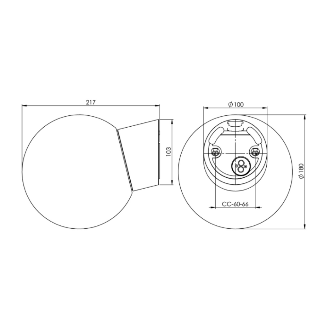 Ifo Electric - Classic Globe 180 Wandlamp