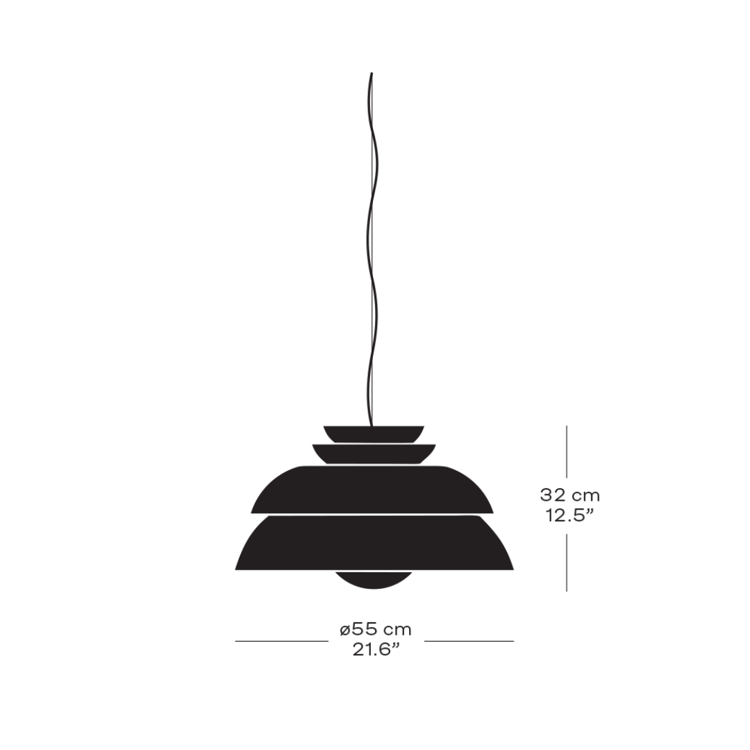 Fritz Hansen - Concert P3 55cm hanglamp