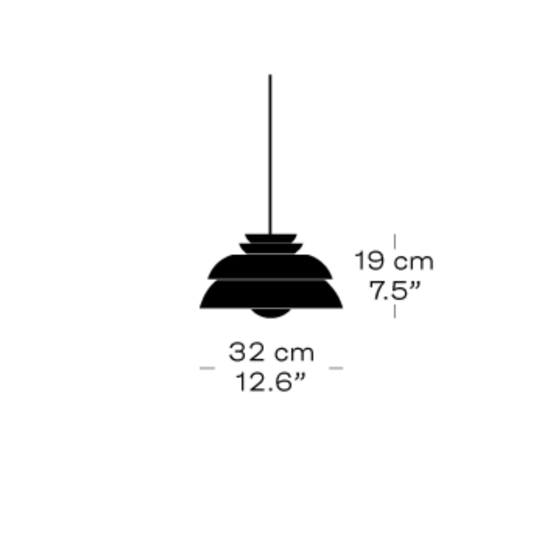 Fritz Hansen - Concert P1 32cm hanglamp wit