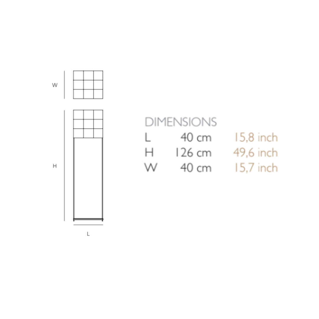 Quasar - Cosmos Vierkant 1 Vloerlamp