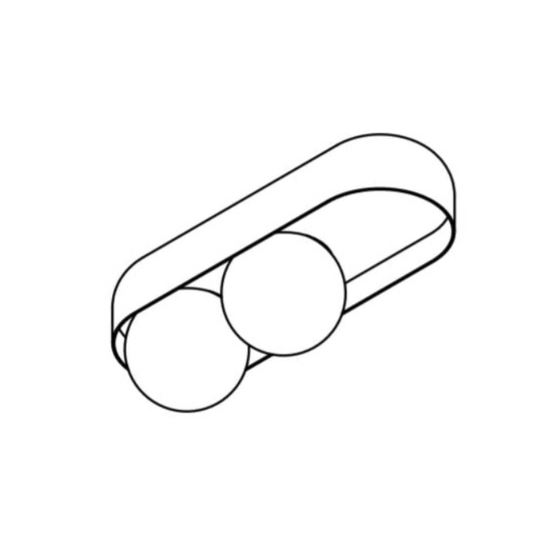 TossB - Dice Oppervlakte M-2 Plafondlamp
