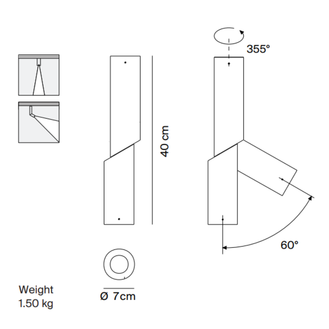 Luceplan - E06100 LED Optiek Spot