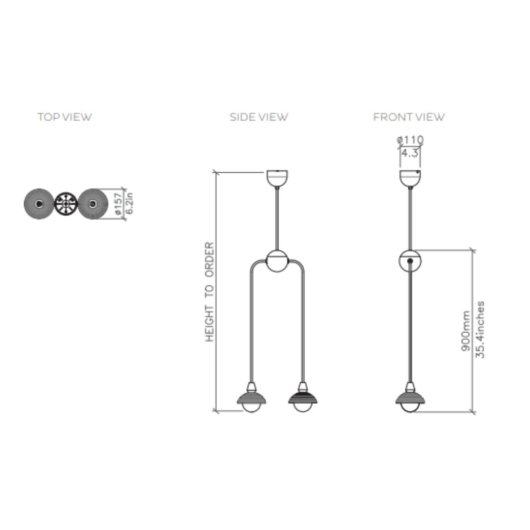 Bert Frank - Eos Drop 2 Lang Hanglamp