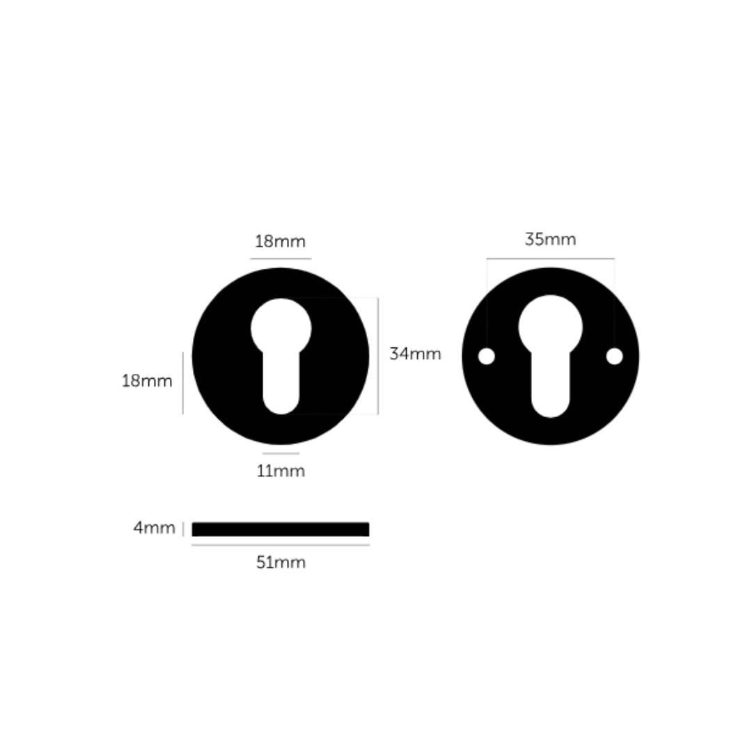 Buster and Punch - Euro Cylinder Plate 35mm
