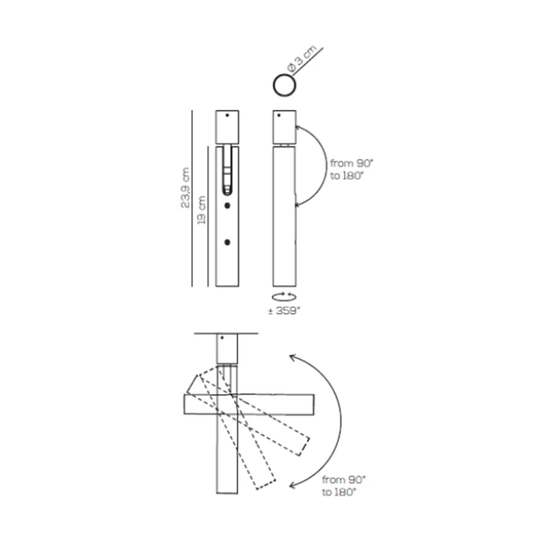 Axo - Ego Wandlamp messing