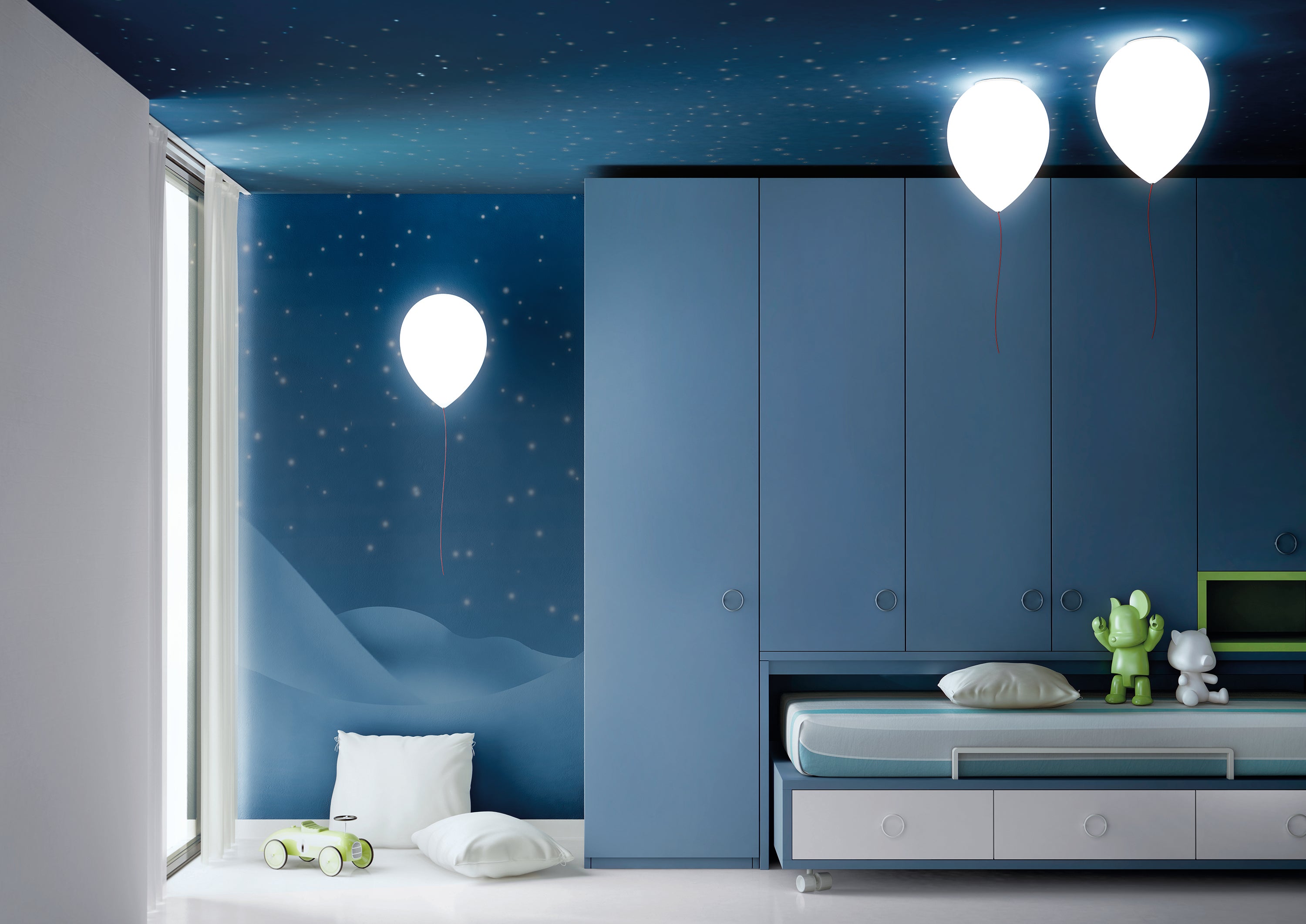 Estiluz - Balloon t-3052-74 Wit - KOOT