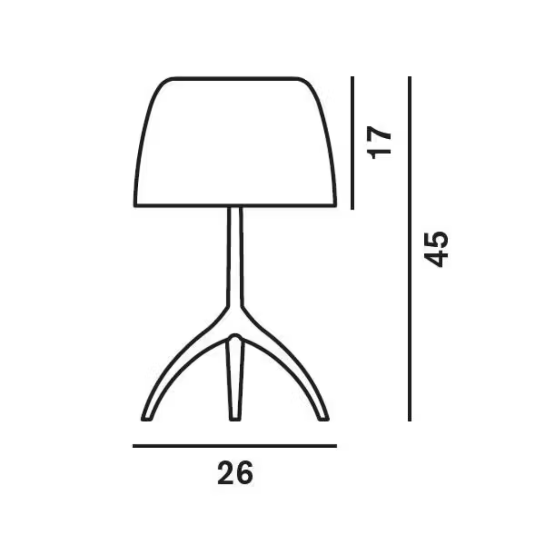 Foscarini - Lumiere Grande tafellamp met schakelaar Champagne