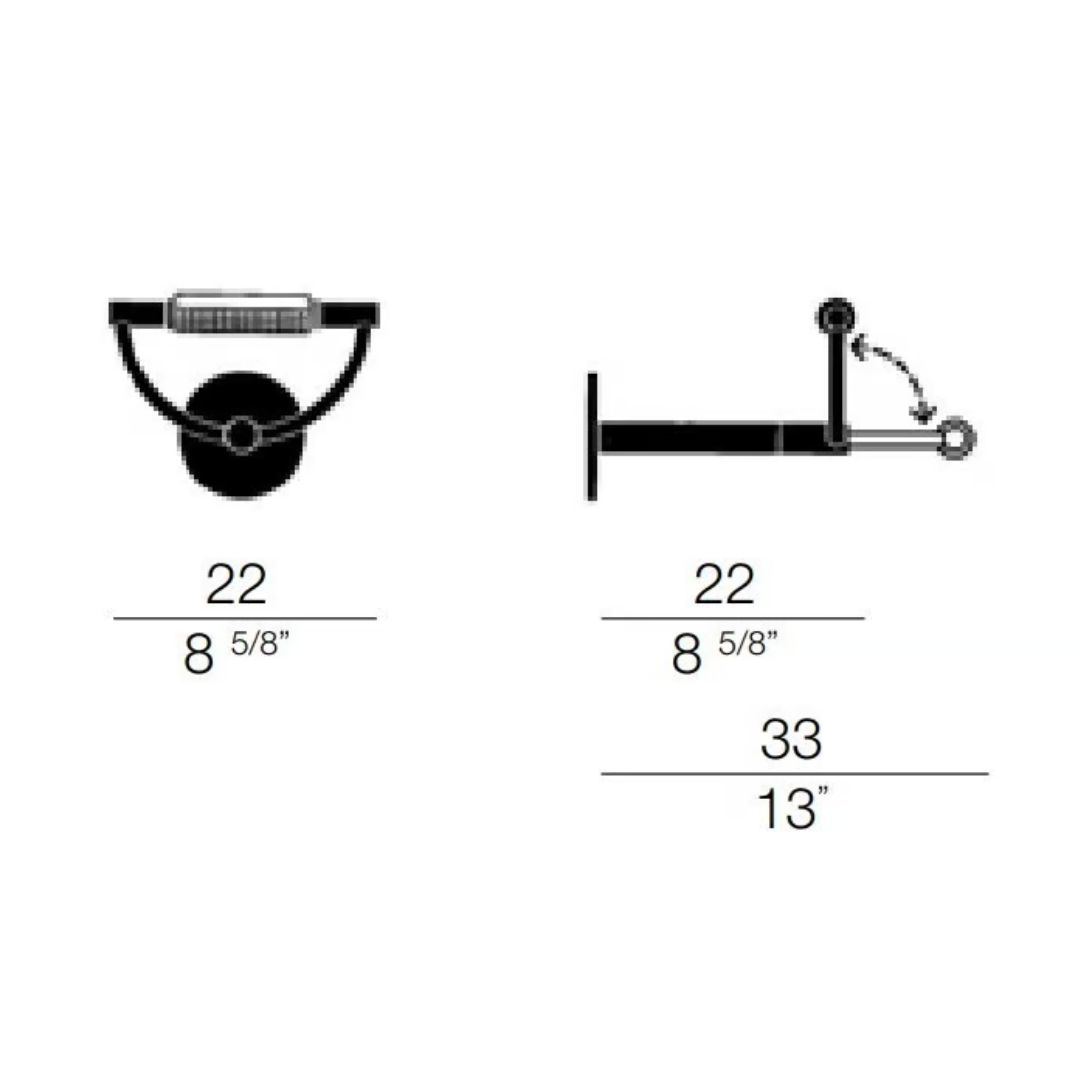 Cini & Nils - Gradi parete retinato wandlamp