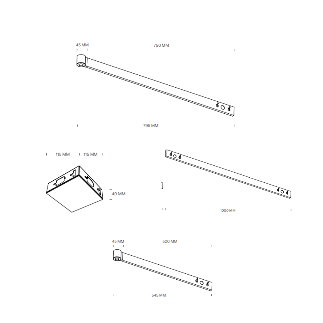 TossB - Grid Globe Plafondlamp