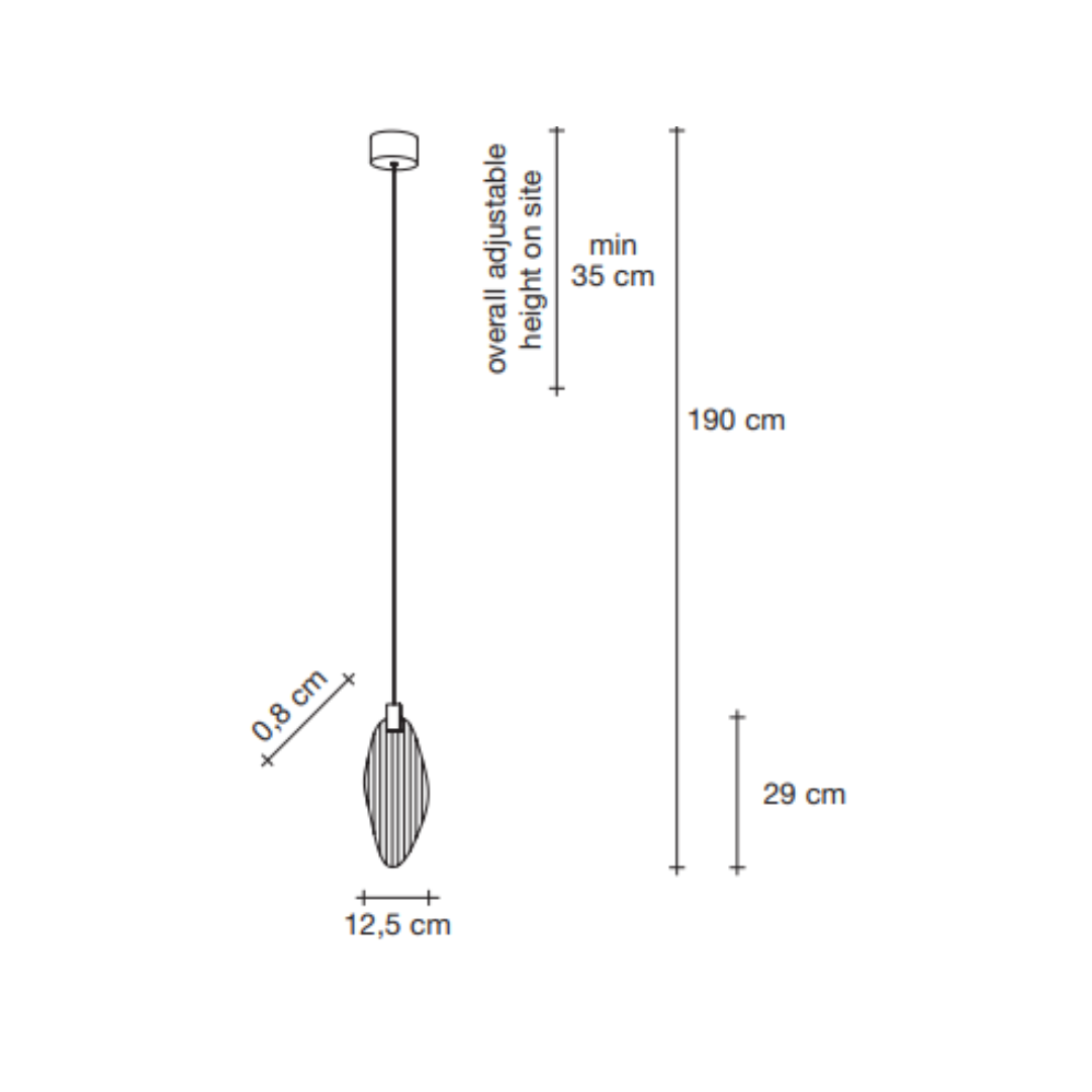 Terzani - Harpe Klein Hanglamp