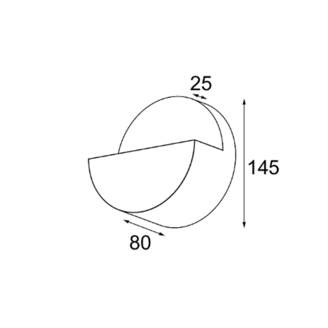 Modular - Impulse Rond Wandlamp 1x