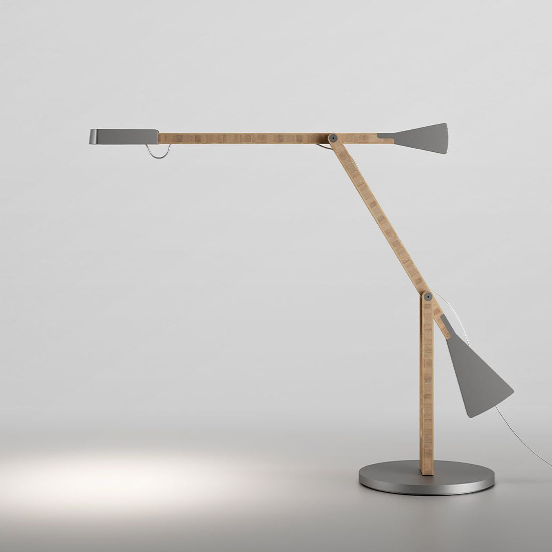 Artemide - Internode Wood/Grijs Tafellamp