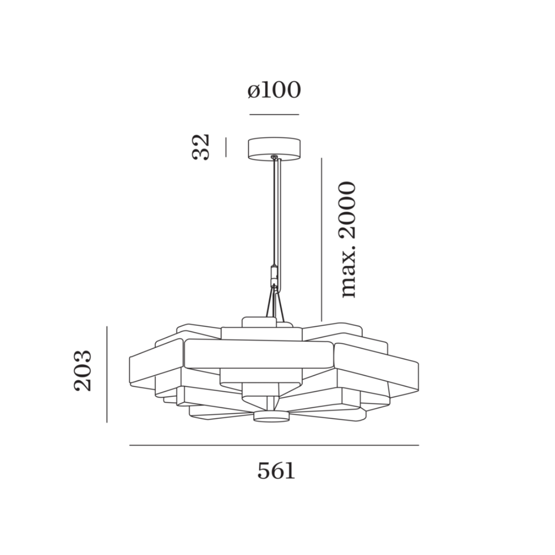 Wever & Ducre - J.J.W.04 Hanglamp