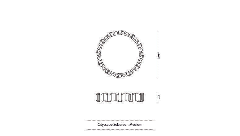 JSPR - CITYSCAPE inner lighting ring - KOOT
