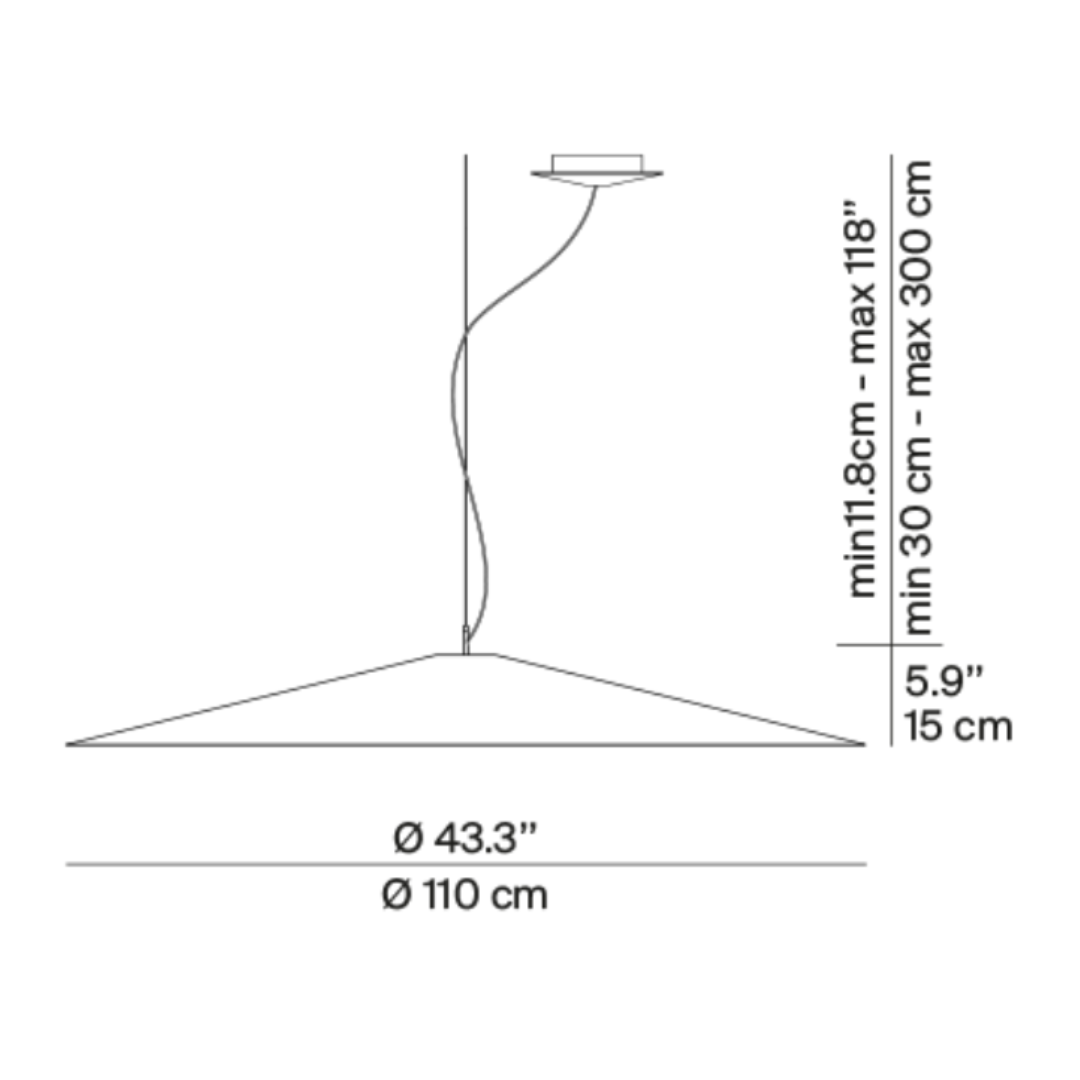 Luceplan - Koinè Akoestisch Ø 110 Hanglamp