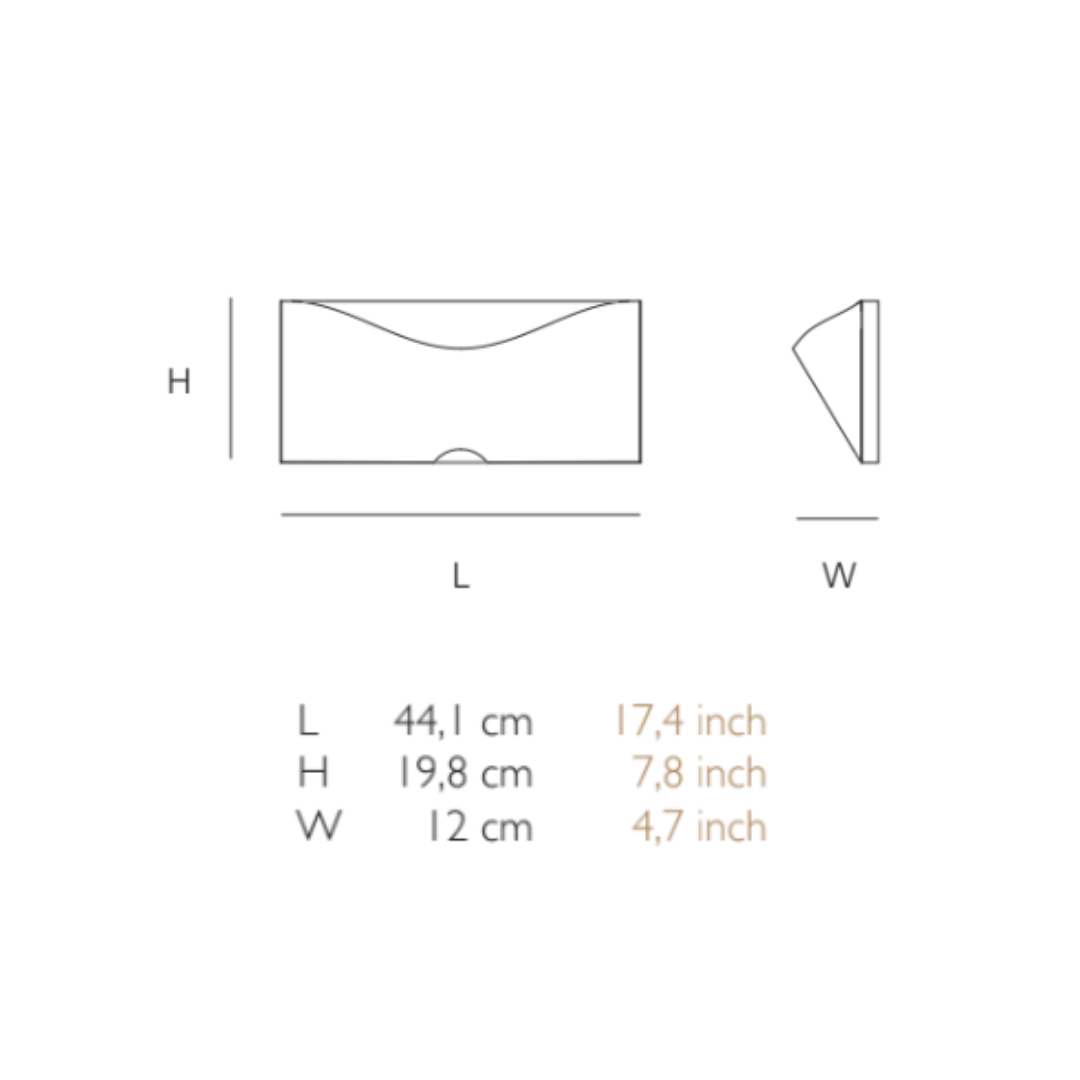 Quasar - Lum Leather Wandlamp