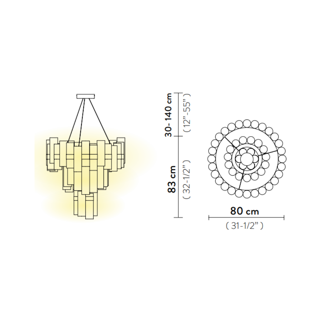 Slamp - La Lollo LED Hanglamp goud