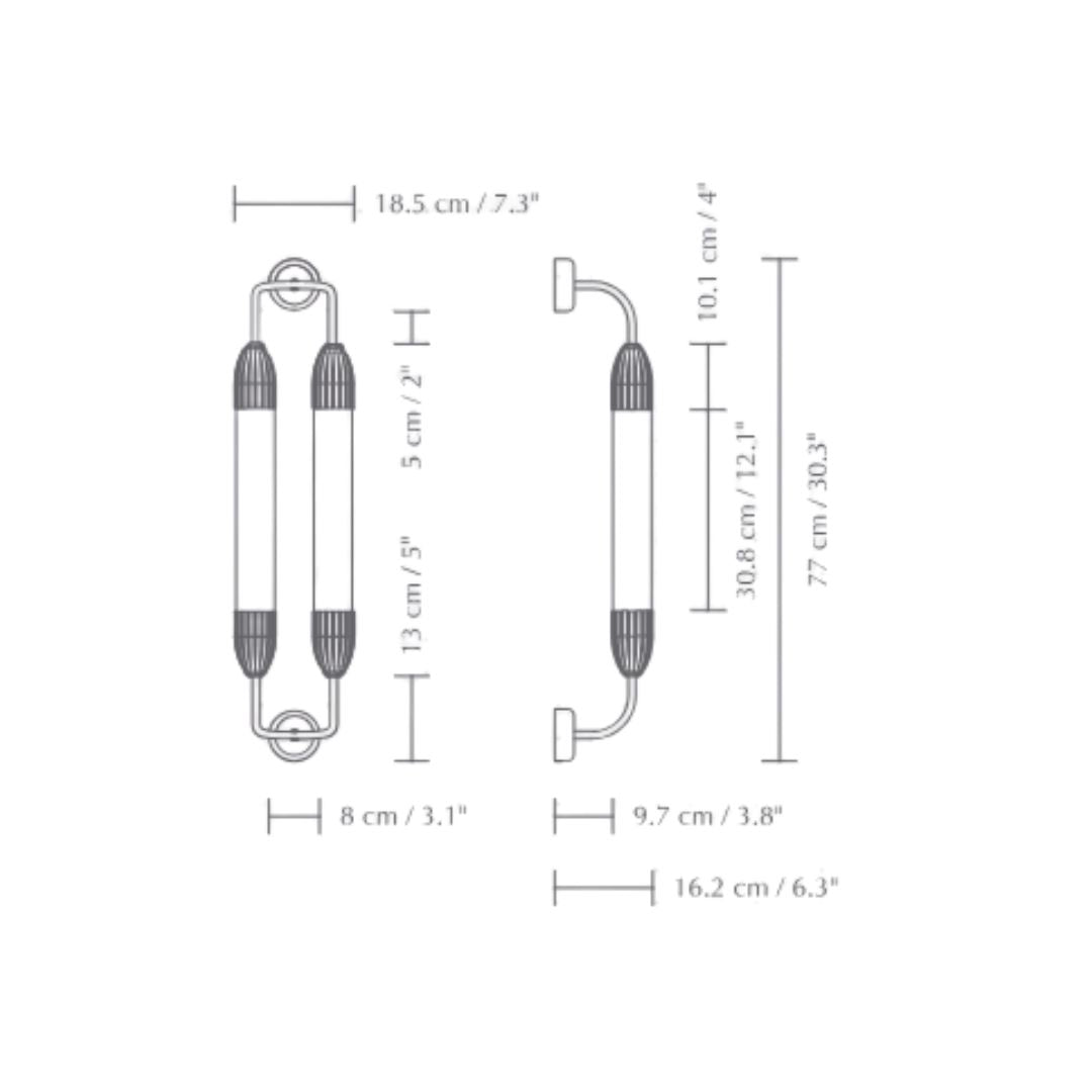 Umage - Lemon Squeeze Kort Dubbel Wandlamp