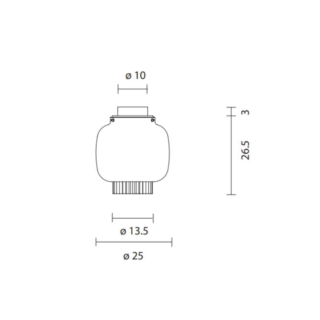 Parachilna - Manila C PE Plafondlamp
