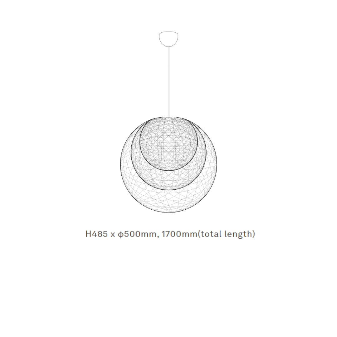 Yamagiwa - Mayuhana Φ500 Hanglamp