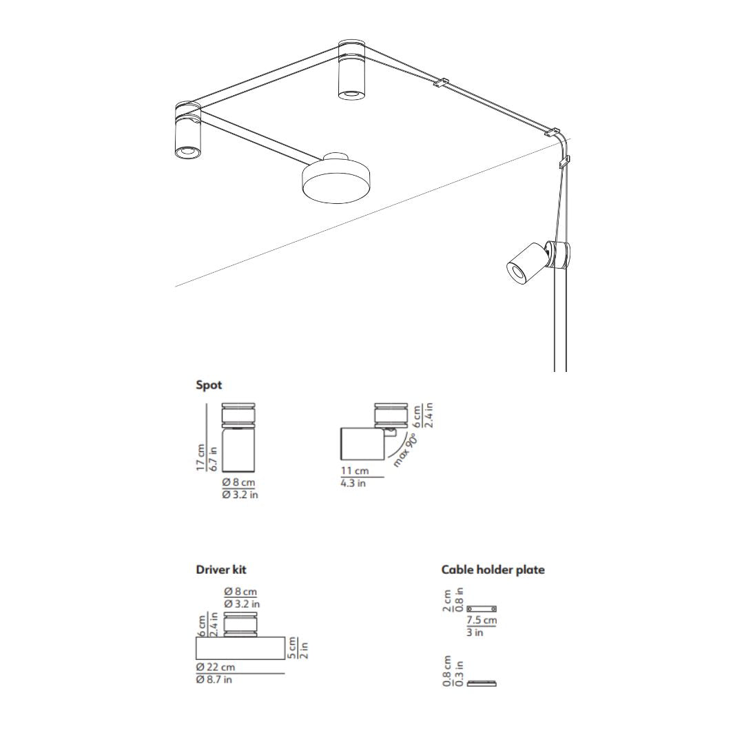 Kdln - Mitos Plafondlamp/Wandlamp