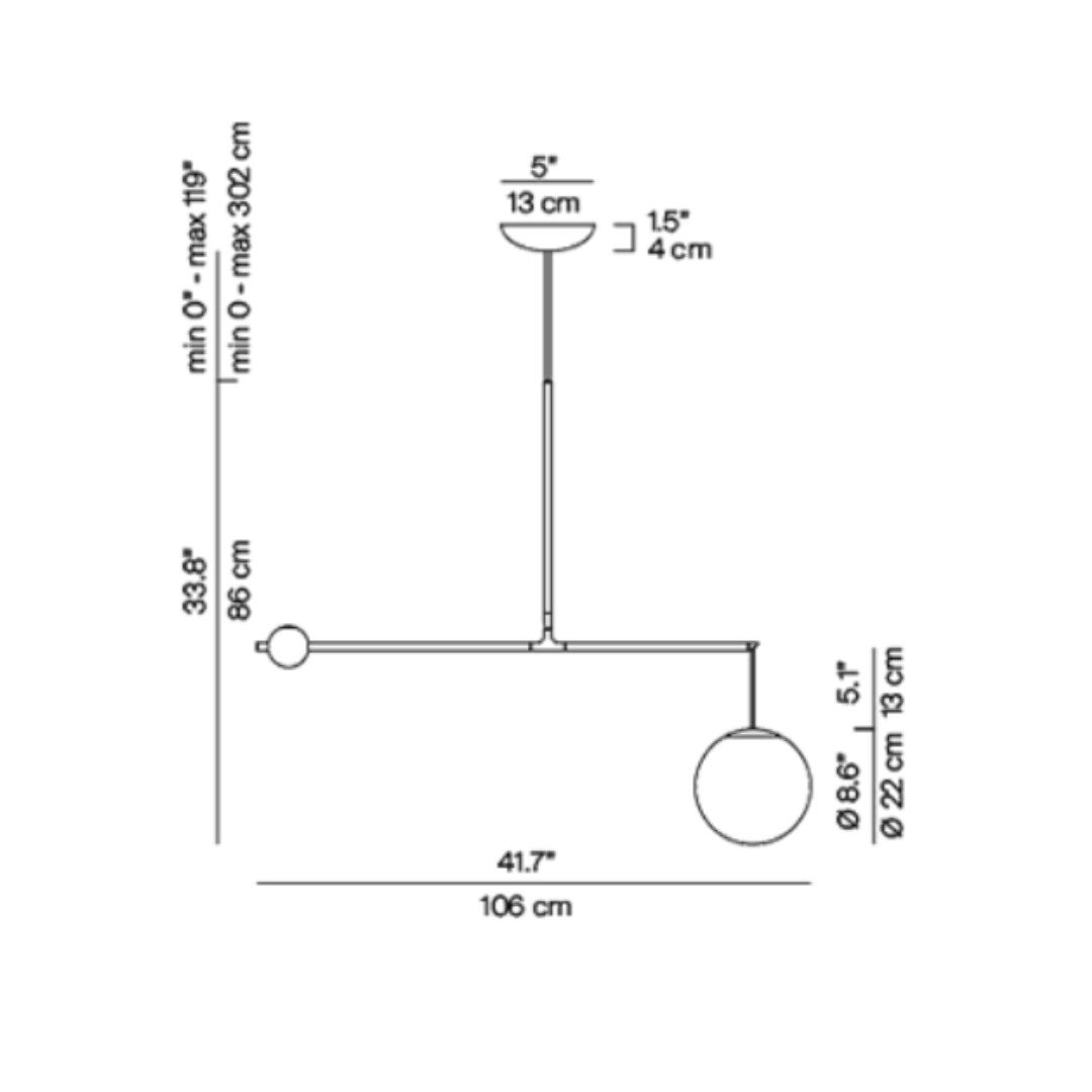 Luceplan - Malamata ø 22 cm Hanglamp